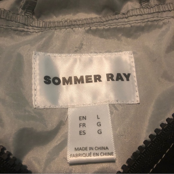 3/40$ SOMMER RAY - Silver & Black Reflective Cropped Jacket - Picture 3 of 6